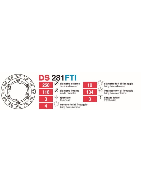 Discos De Freno Delt Suzuki Rmz K5-K8 DS281FTI | Motoauto