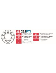 Discos De Freno Delt Burgman 250-400 DS282FTI | Motoauto