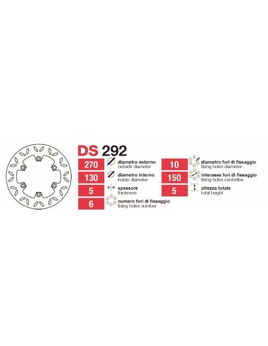 Discos De Freno Del-Tras Kawa Zx-Gpz-Gtr DS292 | Motoauto
