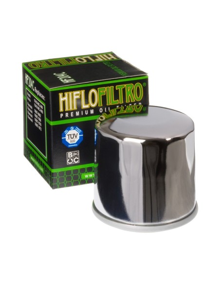 FILTRO ACEITE HIFLO HF204C CROMADO (50) HF204C | Motoauto