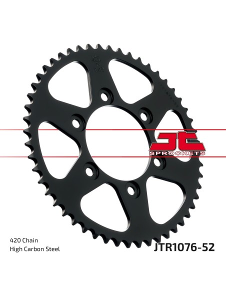 Corona JT Sprockets Acero JTR107652 | Motoauto