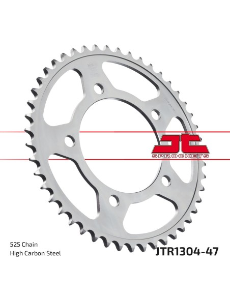 Corona JT Sprockets Acero JTR130447ZBK | Motoauto