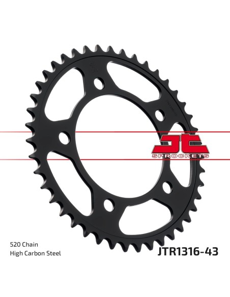 Corona JT Sprockets Acero JTR131643 | Motoauto