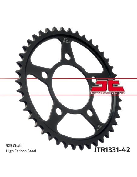 Corona JT Sprockets Acero JTR133142ZBK | Motoauto