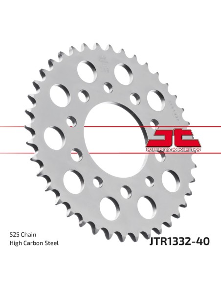 Corona JT Sprockets Acero JTR133240ZBK | Motoauto