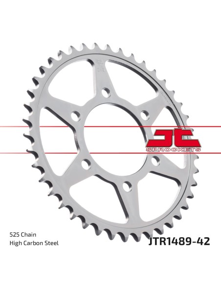 Corona JT Sprockets Acero JTR148942ZBK | Motoauto
