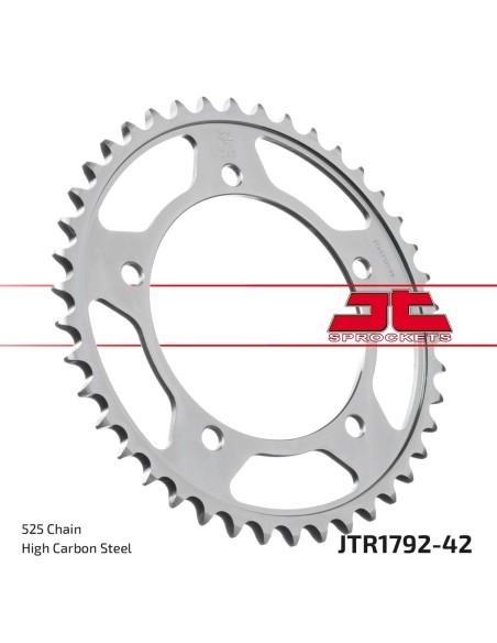 Corona JT Sprockets Acero JTR179242ZBK | Motoauto
