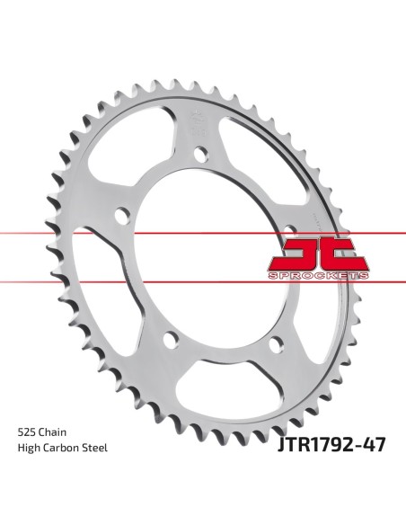Corona JT Sprockets Acero JTR179247ZBK | Motoauto