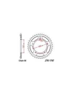 Corona JT Sprockets Acero 179740 | Motoauto