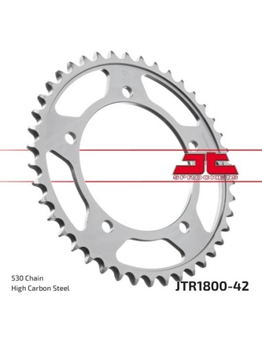 Corona JT Sprockets Acero JTR180042ZBK | Motoauto