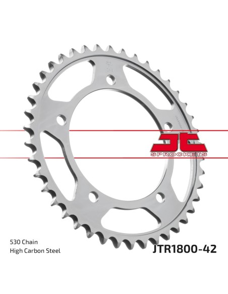 Corona JT Sprockets Acero JTR180042ZBK | Motoauto