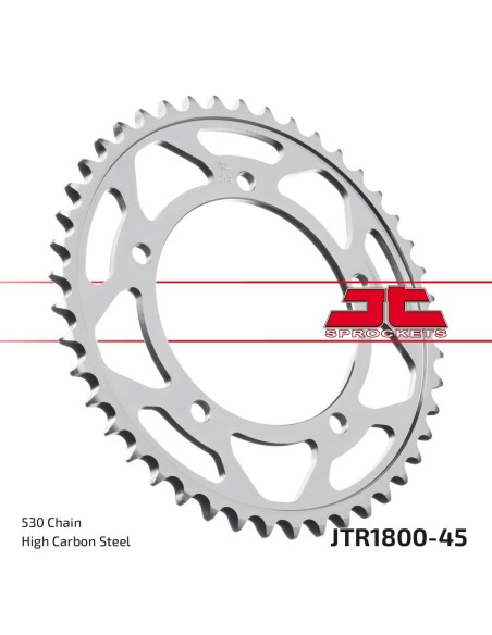 Corona JT Sprockets Acero JTR180045 | Motoauto