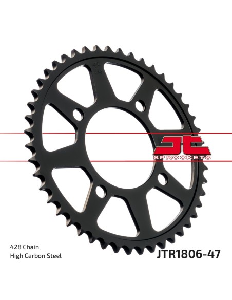 Corona JT Sprockets Acero JTR180647 | Motoauto