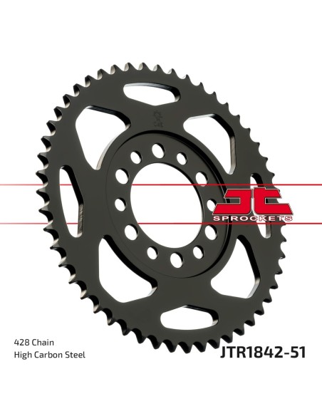 Corona JT Sprockets Acero JTR184251 | Motoauto