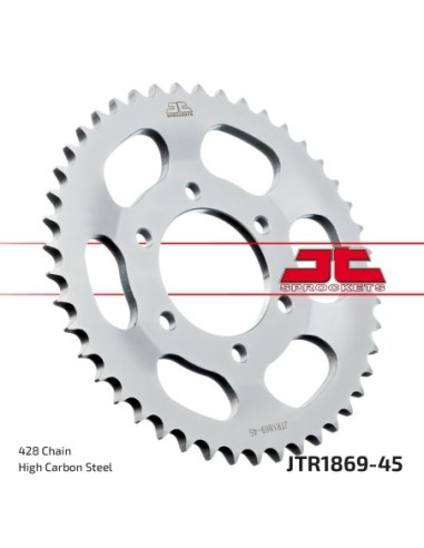 Corona JT Sprockets Acero JTR186945 | Motoauto
