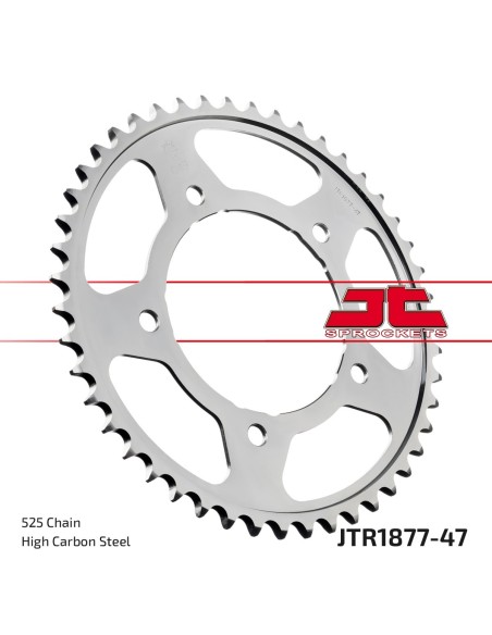 Corona JT Sprockets Acero JTR187747 | Motoauto