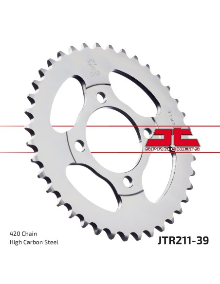 Corona JT Sprockets Acero JTR21139 | Motoauto
