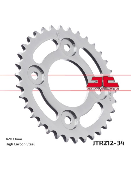 Corona JT Sprockets Acero JTR21234 | Motoauto