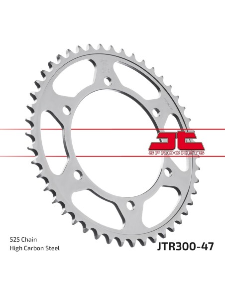 Corona JT Sprockets Acero JTR30047ZBK | Motoauto