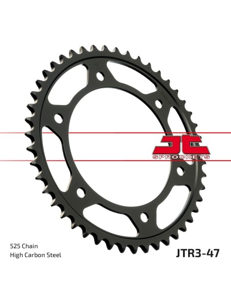 Corona JT Sprockets Acero JTR347ZBK | Motoauto