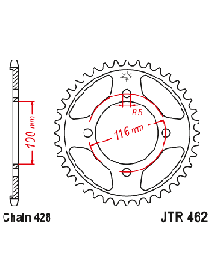 Corona JT Sprockets aluminio 46253AL | Motoauto