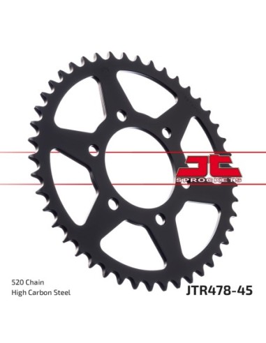 Corona JT Sprockets Acero JTR47845ZBK | Motoauto