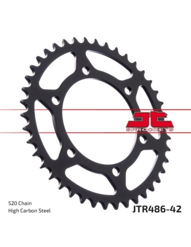 Corona JT Sprockets Acero JTR48642ZBK | Motoauto