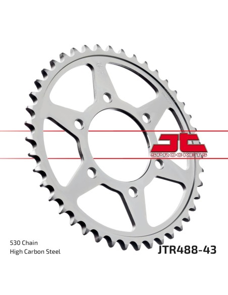 Corona JT Sprockets Acero JTR48843 | Motoauto