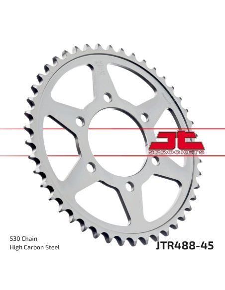 Corona JT Sprockets Acero JTR48845 | Motoauto