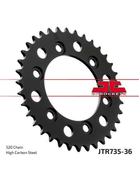 Corona JT Sprockets Acero JTR73536 | Motoauto