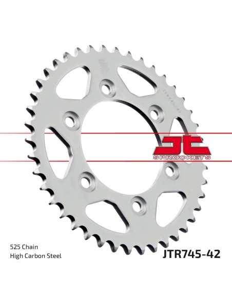 Corona JT Sprockets Acero JTR74542 | Motoauto