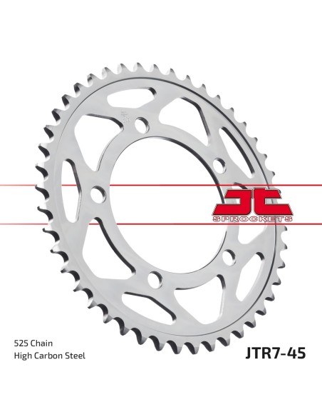Corona JT Sprockets Acero JTR745ZBK | Motoauto