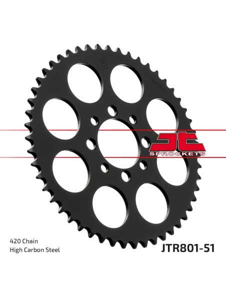 Corona JT Sprockets Acero JTR80151 | Motoauto