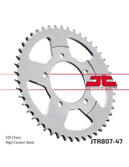 Corona JT Sprockets Acero JTR80747 | Motoauto