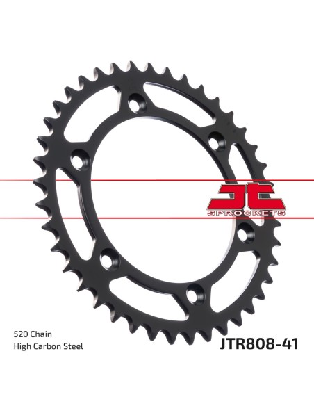 Corona JT Sprockets Acero JTR80841ZBK | Motoauto