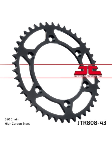 Corona JT Sprockets Acero JTR80843 | Motoauto