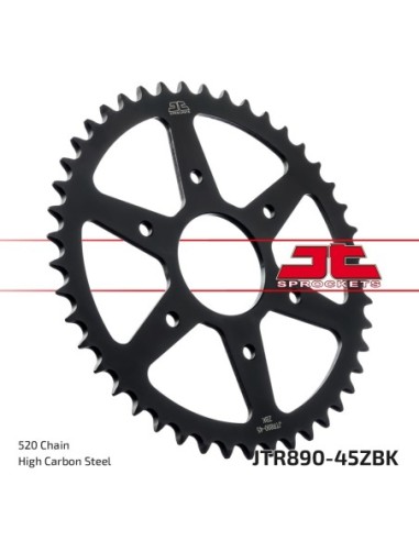 Corona JT Sprockets Acero JTR89045ZBK | Motoauto