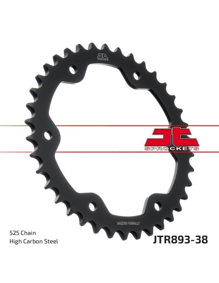 Corona JT Sprockets Acero JTR89338ZBK | Motoauto