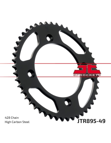 Corona JT Sprockets Acero JTR89549ZBK | Motoauto