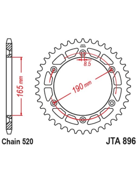 KTM AL125END(88 90) 89650AL | Motoauto