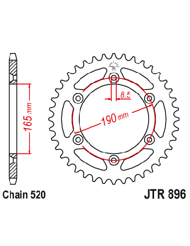 KTM 125 END 89 AL (C-520) 89652AL | Motoauto