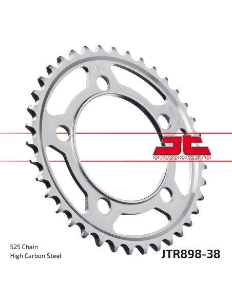 Corona JT Sprockets Acero JTR89838ZBK | Motoauto