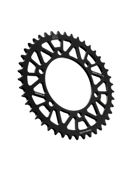 Corona JT SProckets Aluminio JTA48643BLK | Motoauto