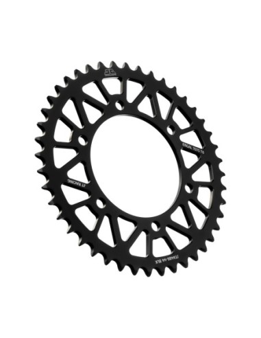 Corona JT SProckets Aluminio JTA48644BLK | Motoauto