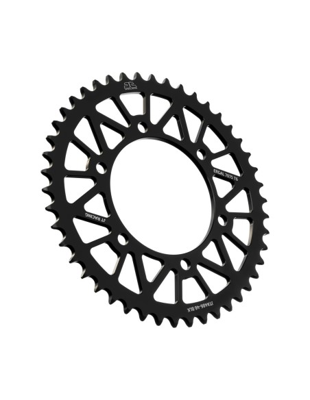 Corona JT SProckets Aluminio JTA48646BLK | Motoauto