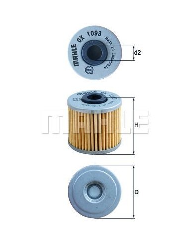 FILTROde aceite OX1093 | Motoauto