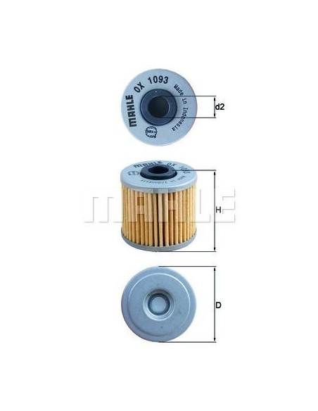 FILTROde aceite OX1093 | Motoauto