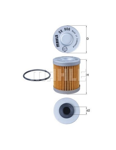 FILTRO OX806D | Motoauto