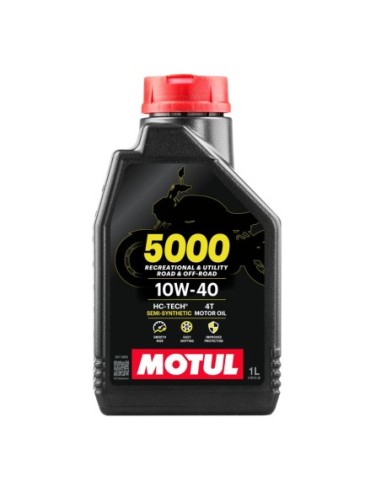 Aceite MOTUL 5000 10W40 4T 1L 104054 | Motoauto