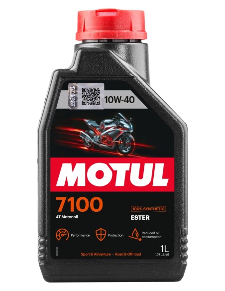 Aceite MOTUL 7100 10W40 4T 1L 104091 | Motoauto